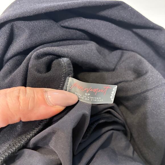 Free People FP Movement Black Way Back Convertible One Piece Small - Picture 5 of 11